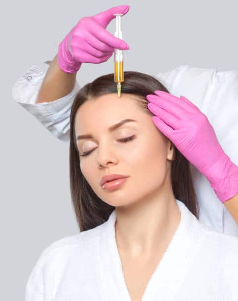 PRP hair restoration treatment for thinning hair